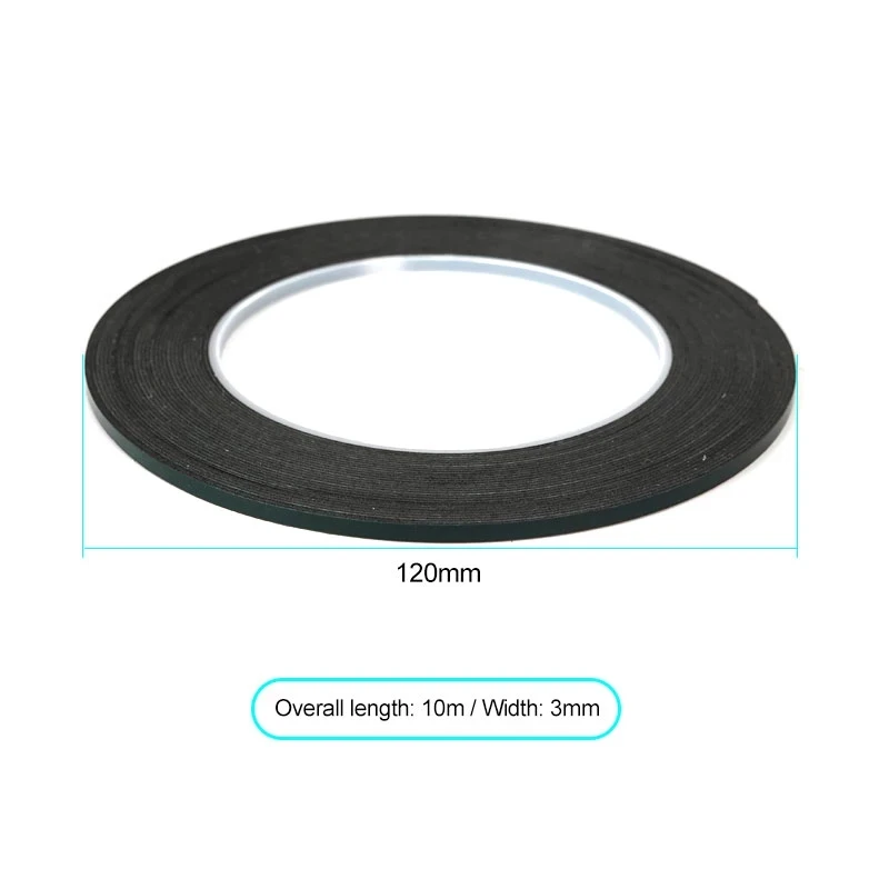 5 Roll 2mm/3mm/5mm Mobile Phone Screen Repair Tape Double-Sided Adhesive Foam Cotton 10M Green Film