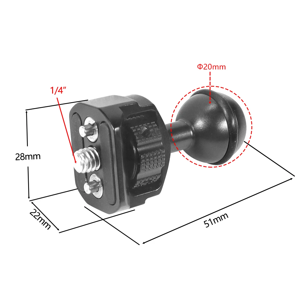 Dual 20mm Kugelkopf Clip Magic Arm Clamp 1/4 3/8 Arri Pin Adapter 360 Rotation Cage Rig Extend Mount Monitor Stand Licht Halter – Detail 10