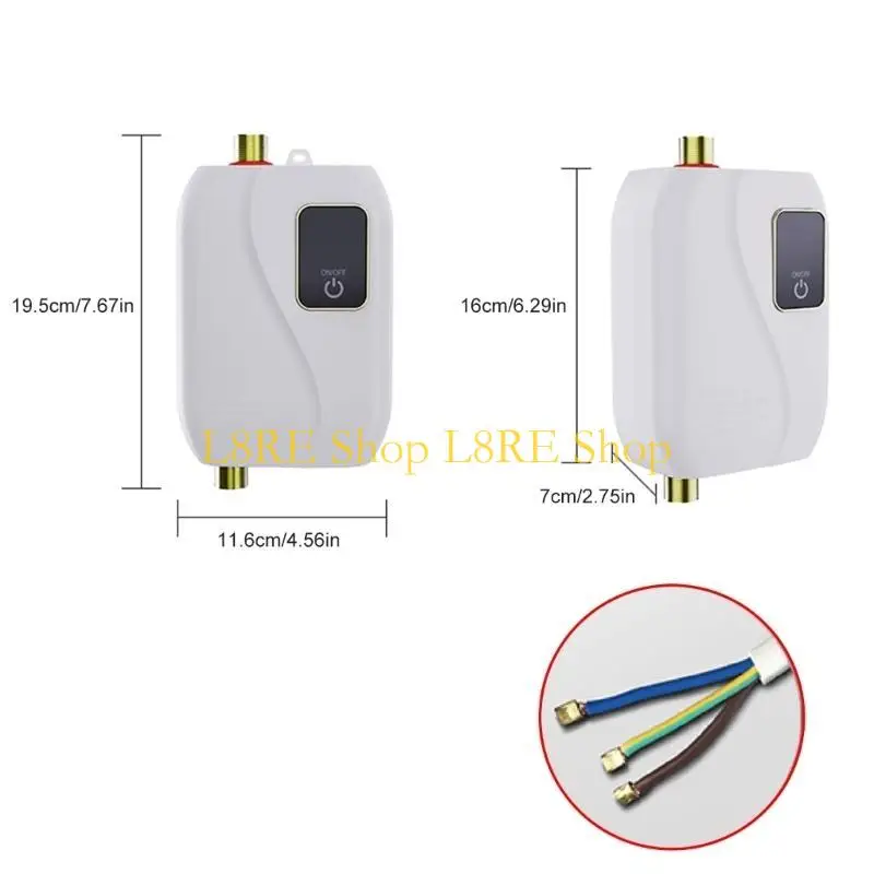 빠르고 효율적인 난방을위한 싱크대 전기 온수기 아래 L8RE 미니어처 3500W
