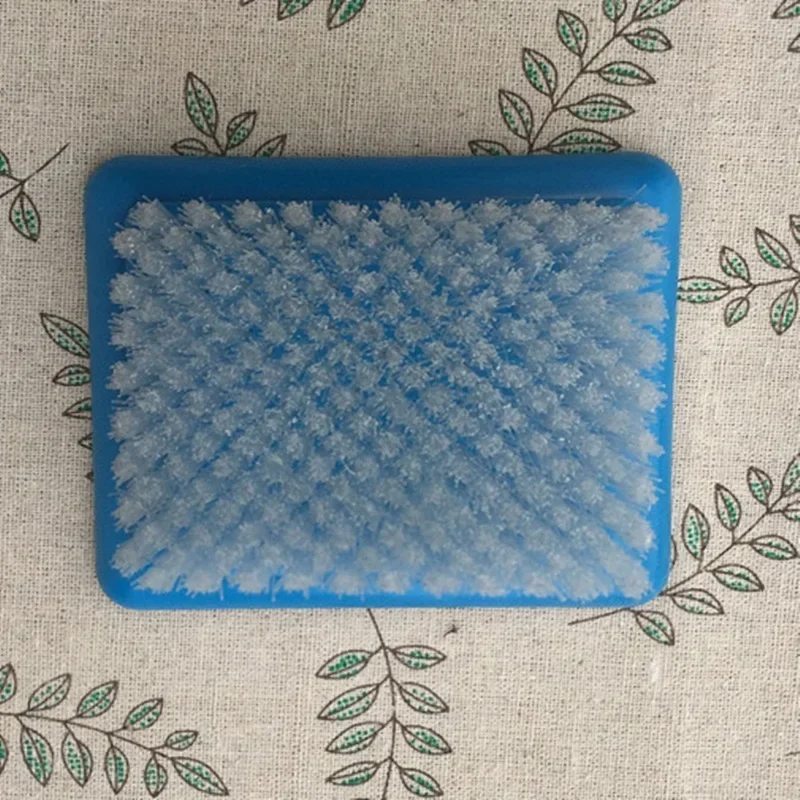 Blue Wool Felt Bottom Brush Embroidery Stitching Punch Craft Tool Felting Needle Mat Poke Poke Happy