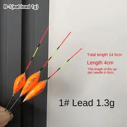 Flotador de pesca ligero de paulownia para carpa, vertical portátil