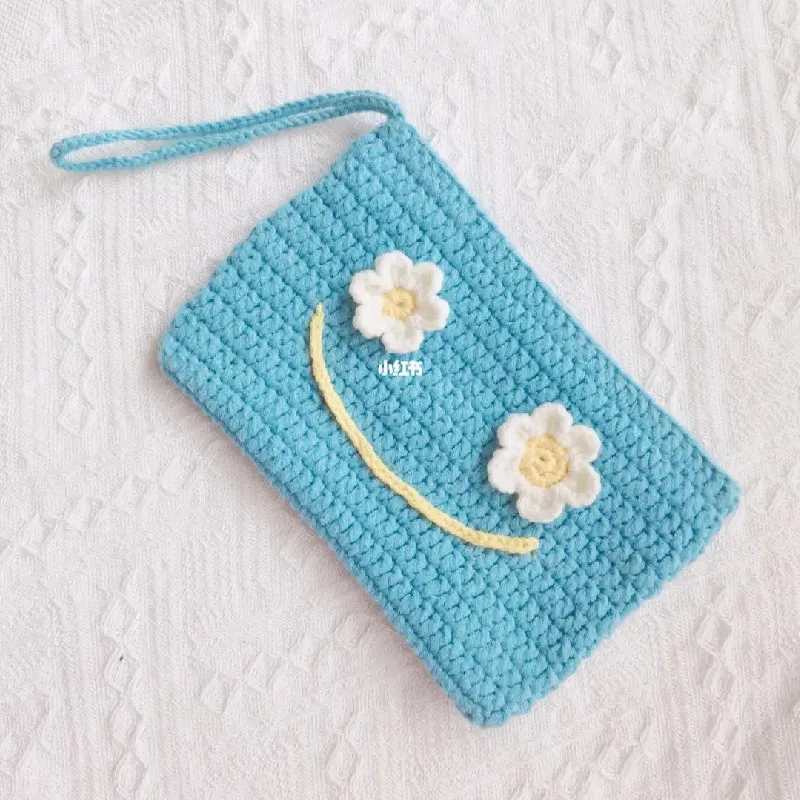 Hand woven handbag, key bag, mobile phone bag, zero wallet, convenient storage bag, card bag