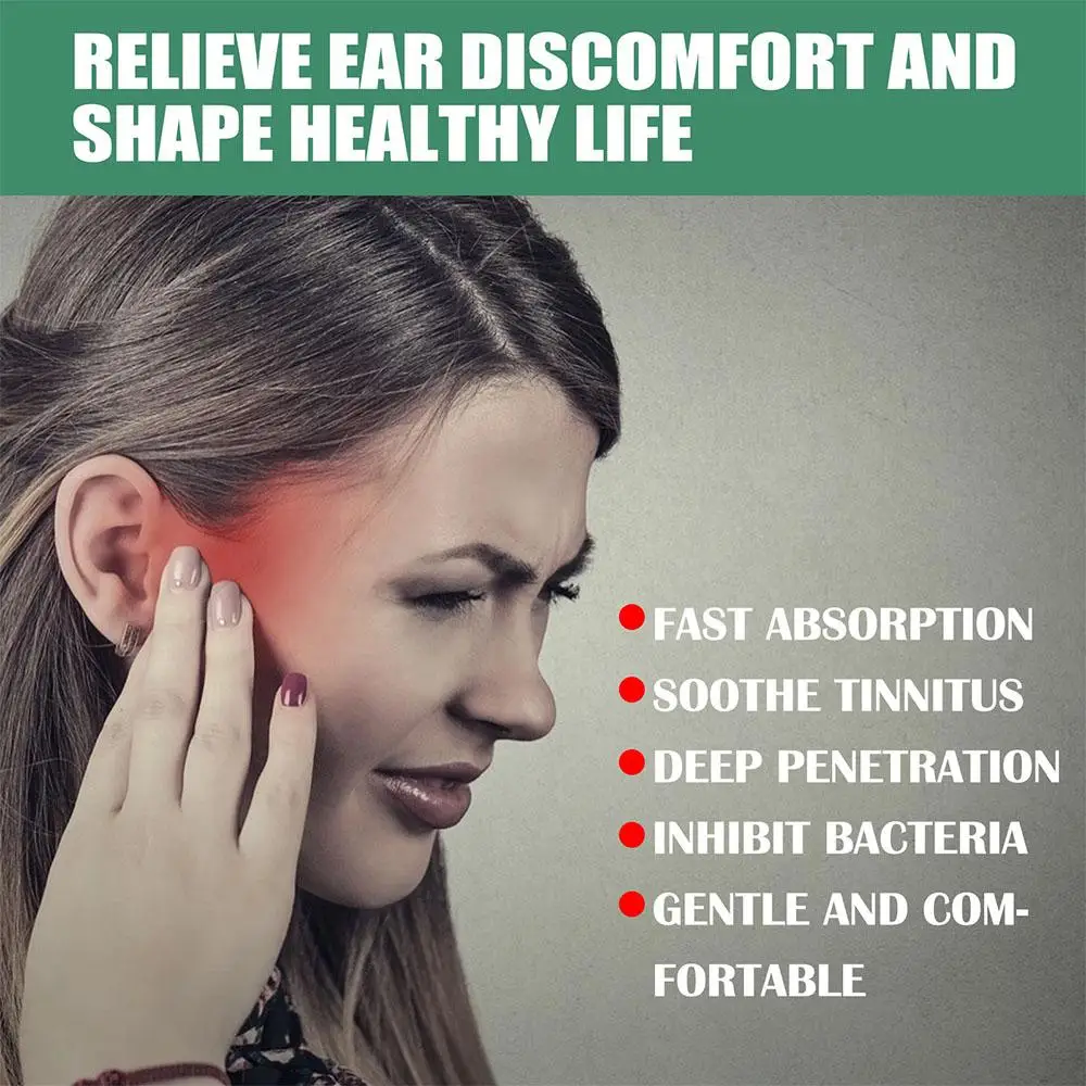 1-10pcs Ear Ringing Relieving Drops Treatment Ear Hard Tinnitus Hearing Symptoms Care Earache Health Alleviate unisex