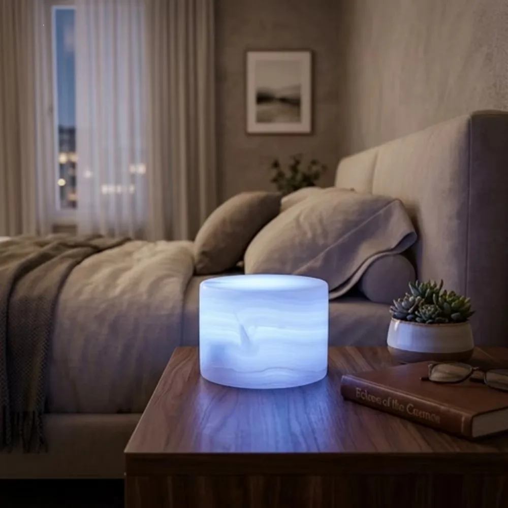 Wireless Charging Desk Lamp Natural Marble Touch Desk Light Bedroom Bedside Night Lamp Dining Table Atmosphere Decorative Lamp