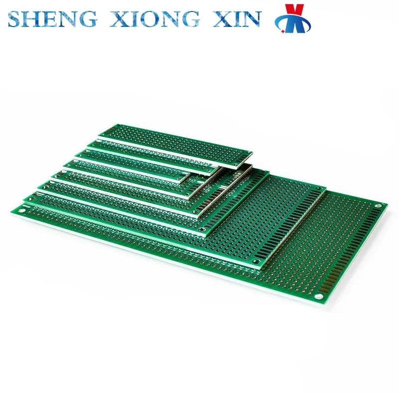 

5pcs/Lot Double-sided Tinned Thickness 1.6 High-quality fiberglass boards Tin-sprayed Experimental Boards PCB 2.54 Pitch