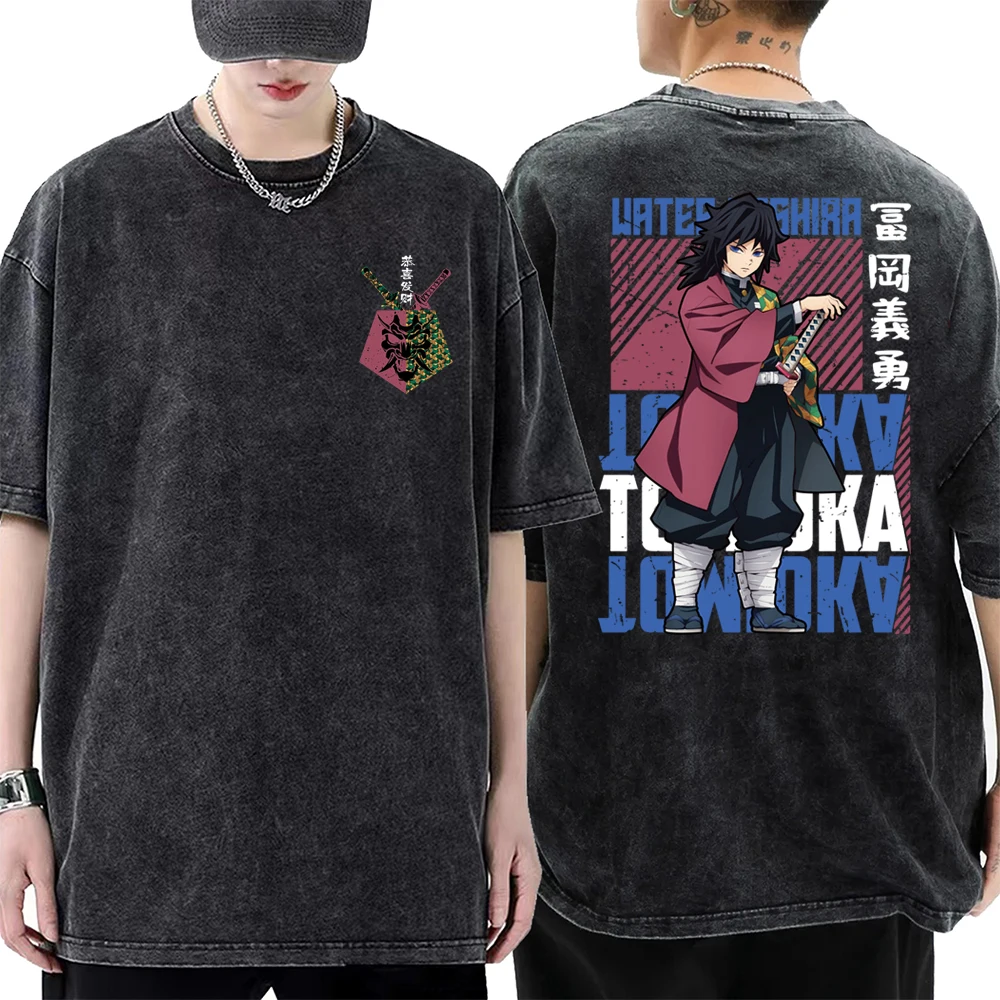 

Giyu Tomioka Demon Slayer Infinity Castle 2025 Shirt for Girls Cotton T-Shirt Summer