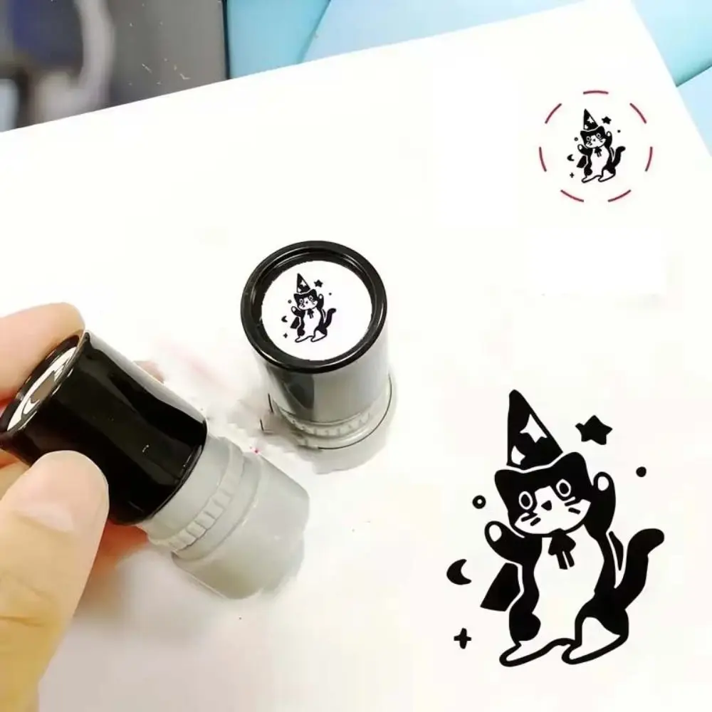 Langlebige 6-teilige schwarze Katzenstempel-Sets: Tiermotiv-Kätzchenstempel für klare Abdrücke, Tagebuch-Collagen und Cartoon-Stempel für Scrapbooking