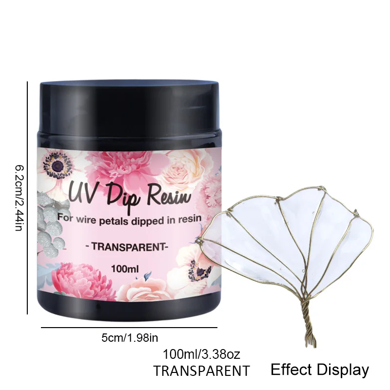 12 Colors UV Dipping Resin (Special for Wire Shapes) – 100g/3.6oz per bottle, ideal for jewelry making and craft DIY. view 2