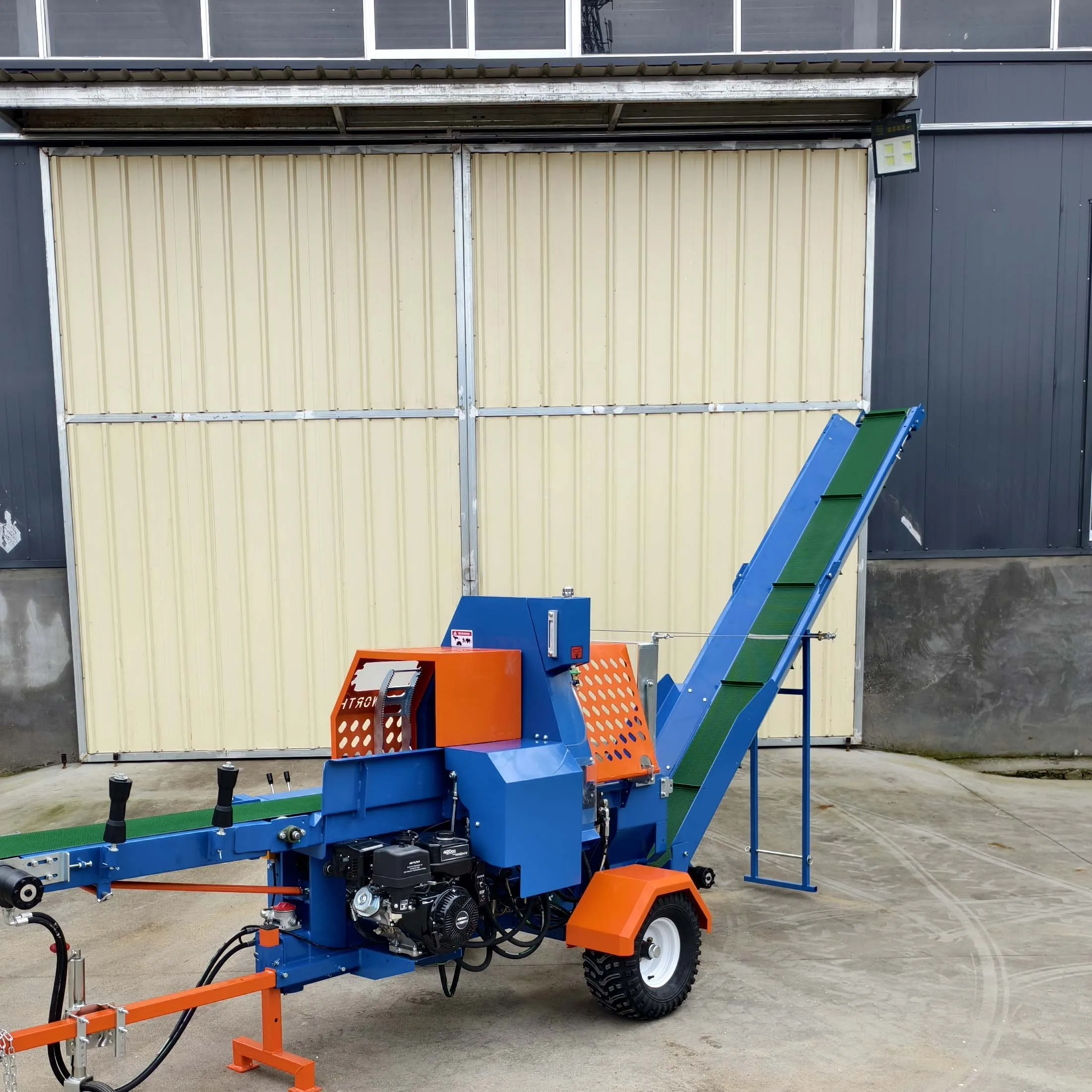 Customized Powered Agricultural Machinery Equipment Wood Log Cutting Machine Firewood Processor