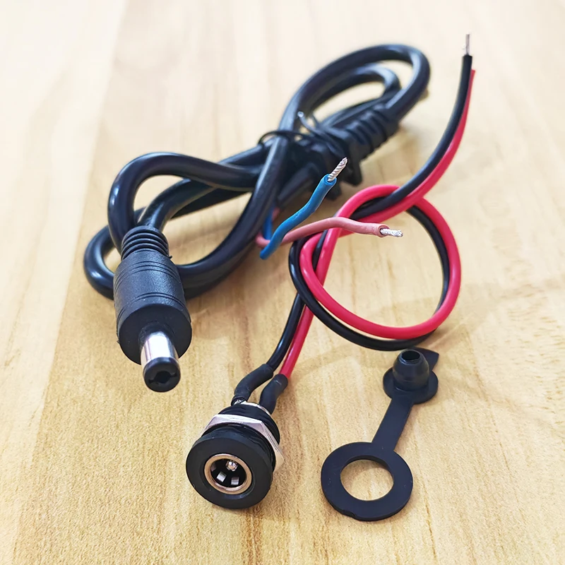 1/2PCS DC5.5x2.1/2.5mm Power Cable Connector Male/Female Charging Plug For E-Bike And Lithium Battery Accessories