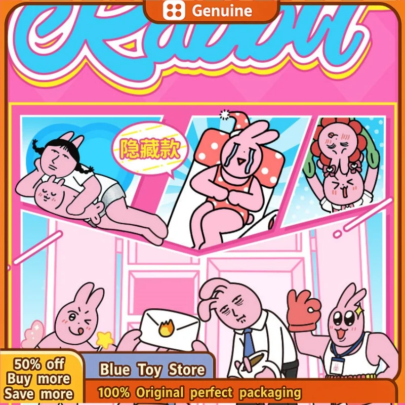 

Original Pink Rabbit Super Spirit Of The Week Ootd Series Blind Box Tide Play Creative Ornament Gifts Figure Cute Desktop