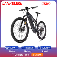 LANKELEISI GT800 Electric Bicycle 500W Motor 48V20AH Lithium Battery 29-in Tire Snow Electric Bike Hydraulic Brake Adult E-bike