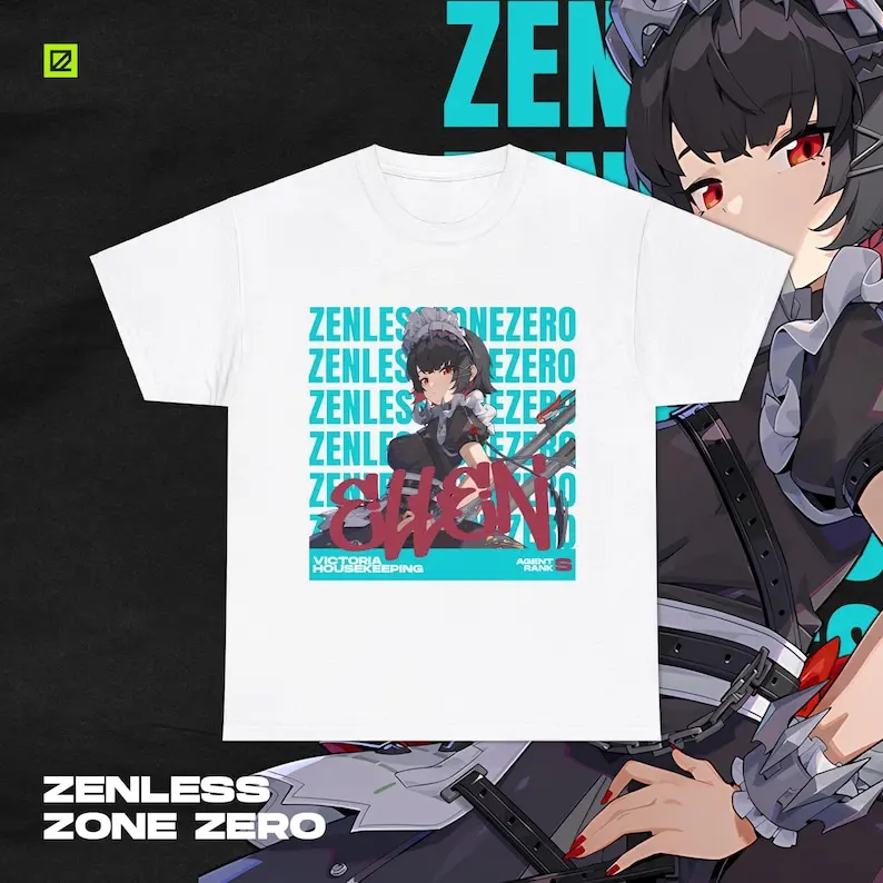 Zenless Zone Zero Ellen Shirt ZZZ Gacha Game Merch Fan Shirt Unisex Cotton Cotton shirt