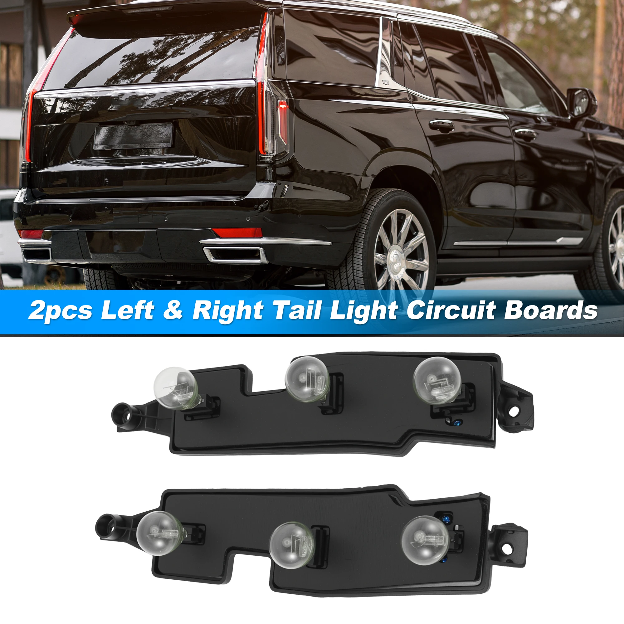 UXCELL Driver&Passenger Side Tail Light Connector Plate for Chevy for GMC C1500 C2500