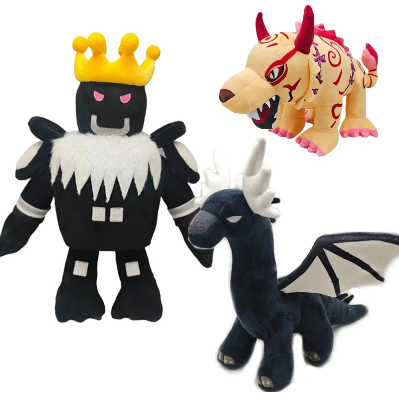 Hot Steal An Egg Unicorn Oni Tiger Plush Game Silver Mosasaurus Stuffed Doll Animal Plushie Toy Fans Birthday Gift