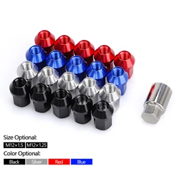 35mm Car 6061 Aluminum Alloy Anti-theft Wheel Lock Nuts Length M12x1.5 M12x1.25 Aftermarket Lug Nuts For chevrolet Hyundai