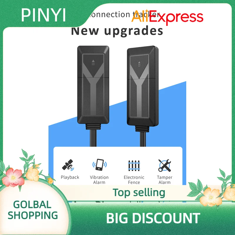 A7C Mini localizzatore GPS per auto Motociclette E-bike Cruscotto Motore tagliato impermeabile Software gratuito a distanza Beidou/gsm/lbs 1 anno 9-90V DC