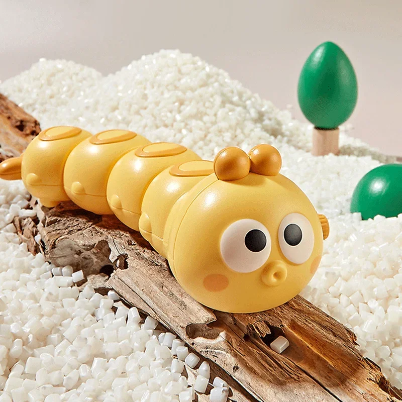 Cartoon Caterpillar Clockwork Crawling Toy Parent Child Interactive Cute Animal Wind Up Toy for Kids Educational Toy