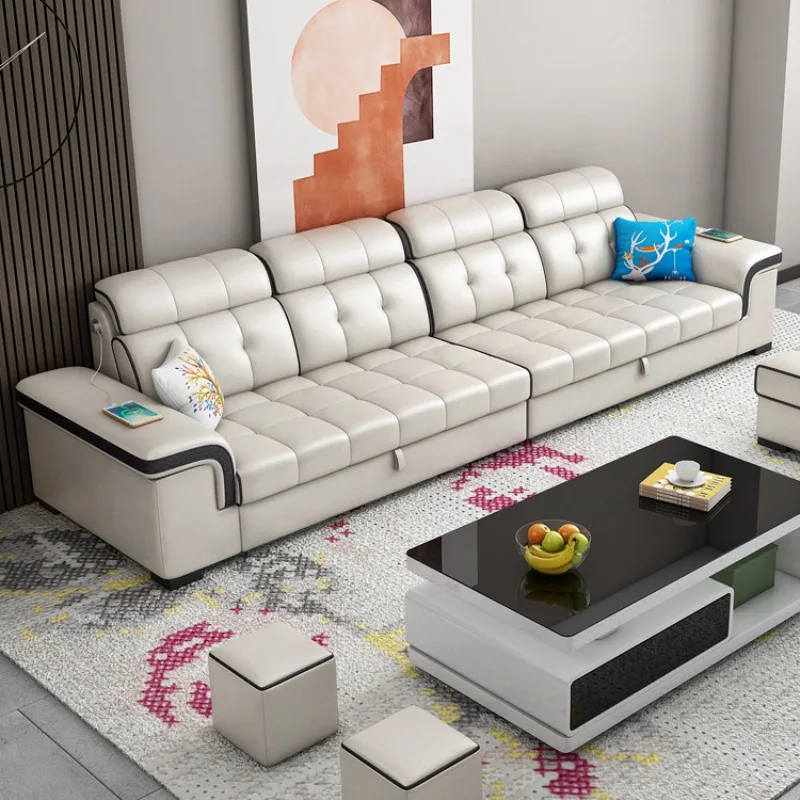 الاسترخاء كرسي أريكة كرسي جلدي فاخر تصميم صالة الأرائك الألعاب غرفة المعيشة Divani Soggiorno اكسسوارات المنزل #2