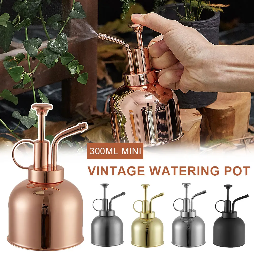 

Mini Vintage Watering Pot Copper Watering Can Flower Watering Spray Bottle for Outdoor and Indoor House Plants for dropshipping