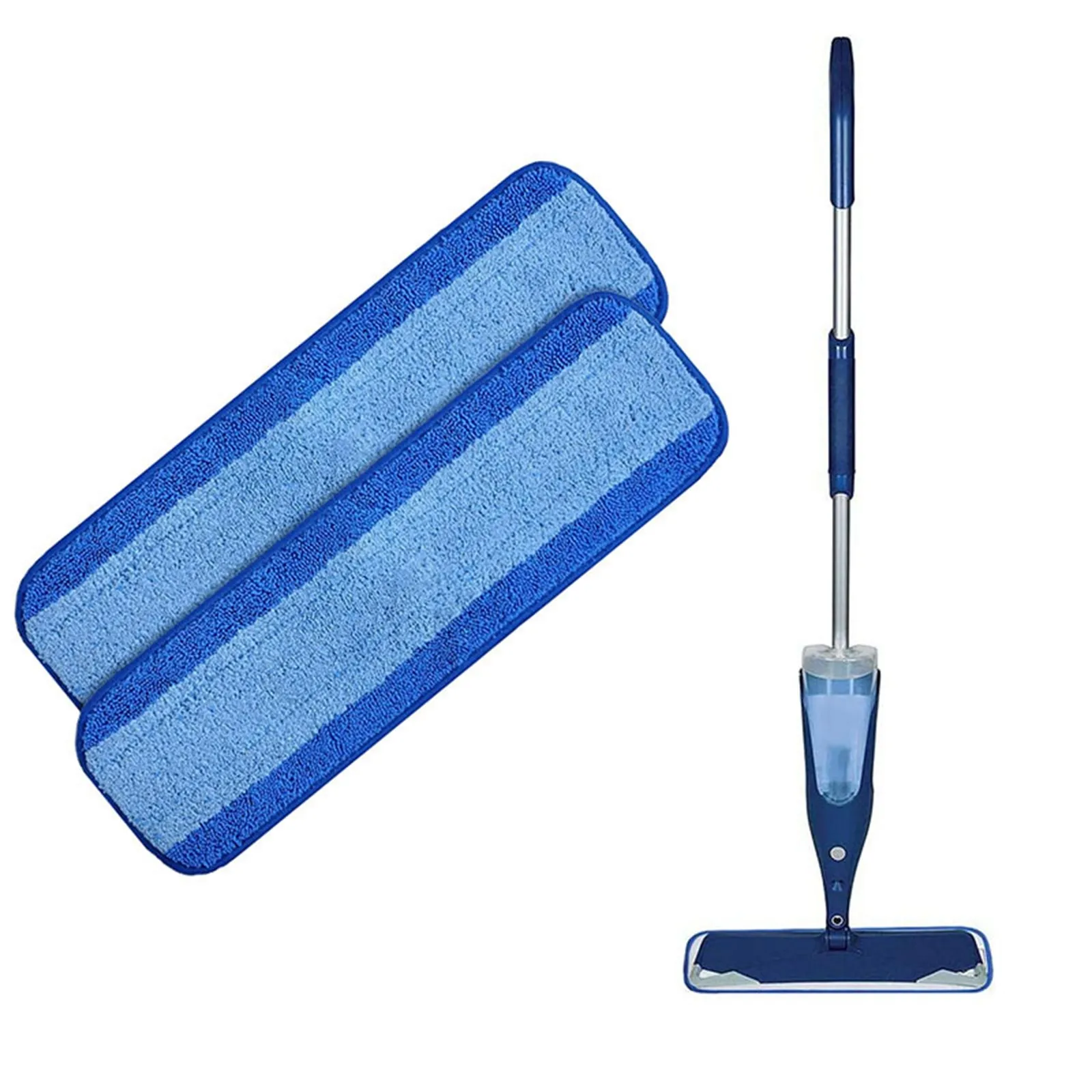 Replace Mop Head Microfiber Replacement Head Floor Cleaning Cloth Pads Flat Squeeze Hand Free Wringing Tools for Home, Kitchen