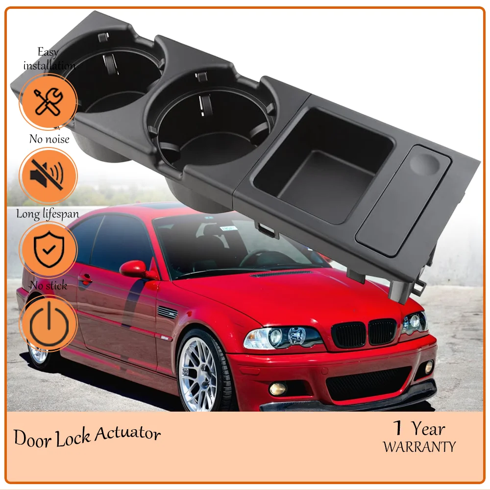 

Black Center Console Cup Holder Coin Holder Set Compatible With BMW E46 3 Series 318i 320i 325i 330i 1998-2006 oem 51168217953