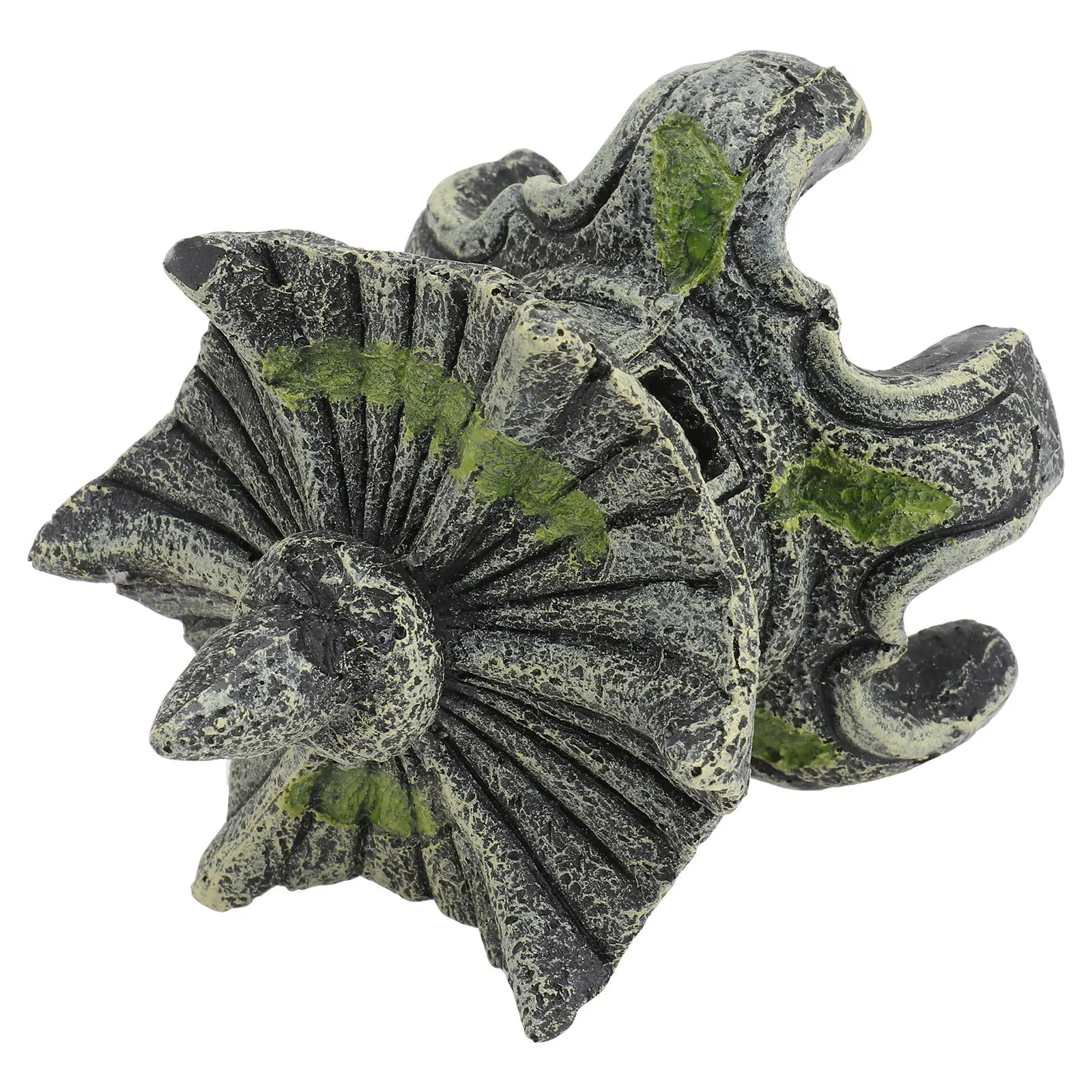 

1Pcs Hexagonal Pavilion Lantern Resin Fish Tank Ornament Landscape Decor Aquarium Adornment Simulated Shrimp Cave