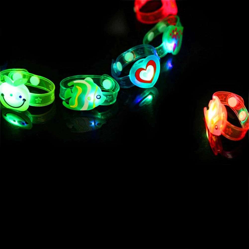 Flashlight LED Wrist Watch Bracelet Toy Cute Cartoon Halloween Xmas Kids Gift