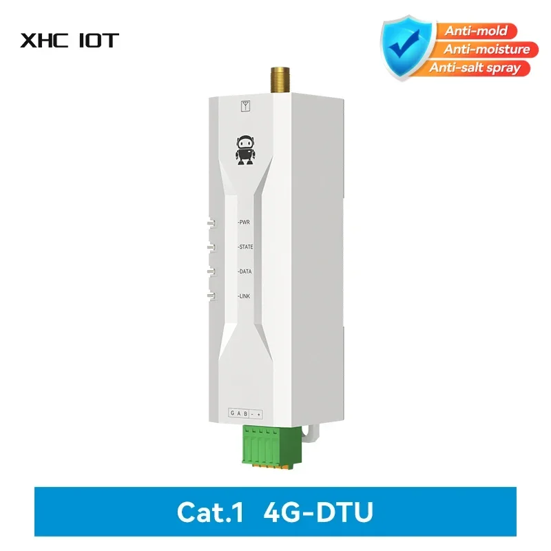 

4G Cat1 RS485 Transparent Transmission MQTT Modbus TCP to RTU 2-Way Socket Link Small Size Modem XHCIOT E840-DTU(EC05-485)E