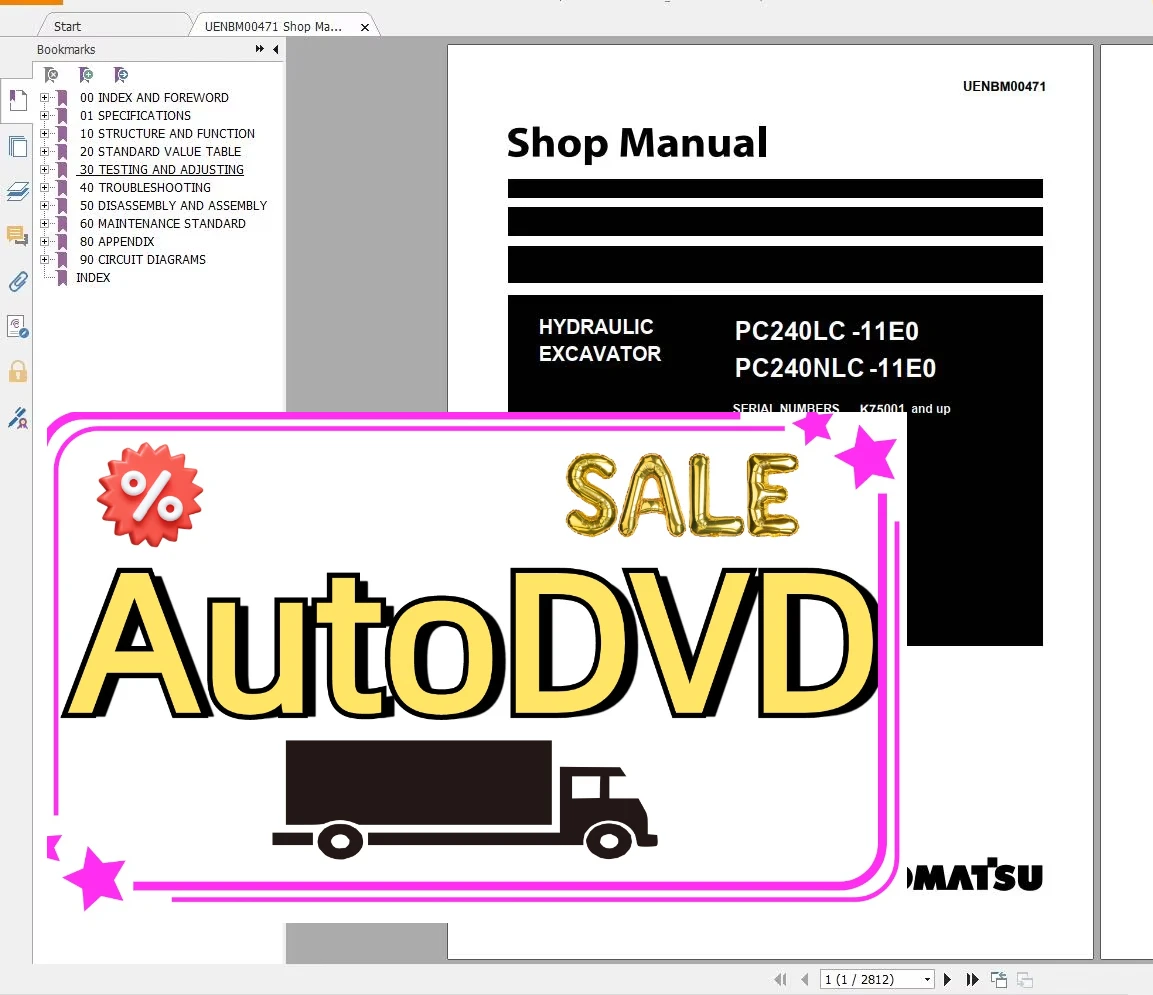 

Обновленный гидравлический экскаватор AutoDVD Komatsu [2022] 7,75 ГБ PDF По руководство магазина, обслуживание оператора и схема DVD
