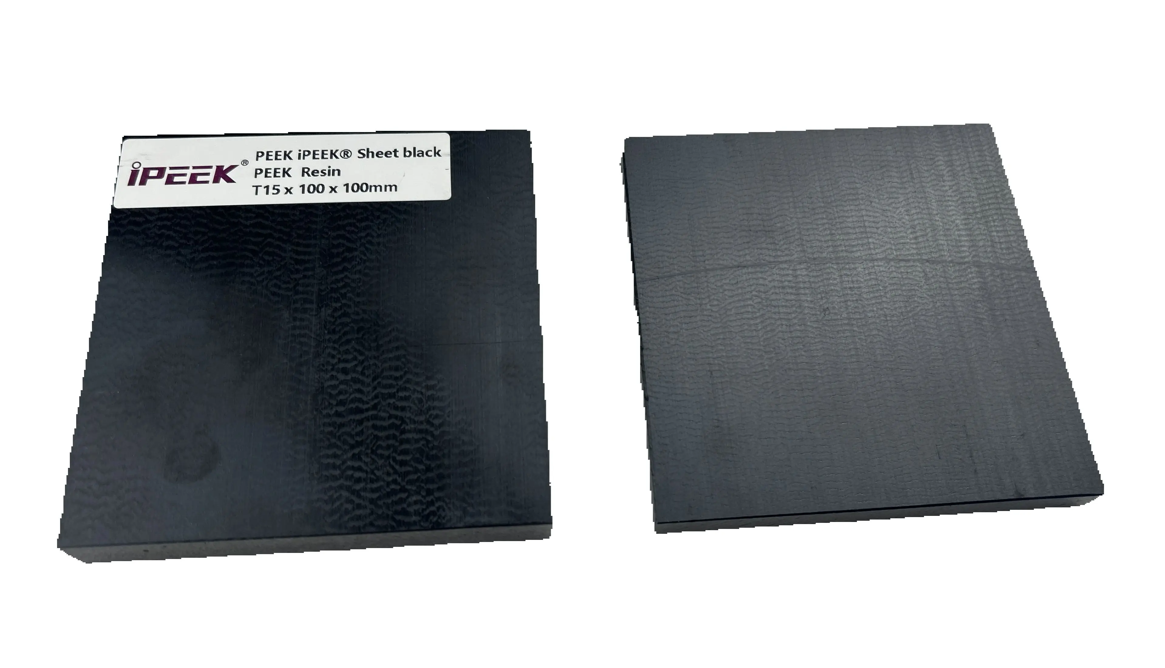 iPEEK  PEEK Resin Plate for CNC machining Thickness 30mm , length and width: 300x300mm  Natual & Black