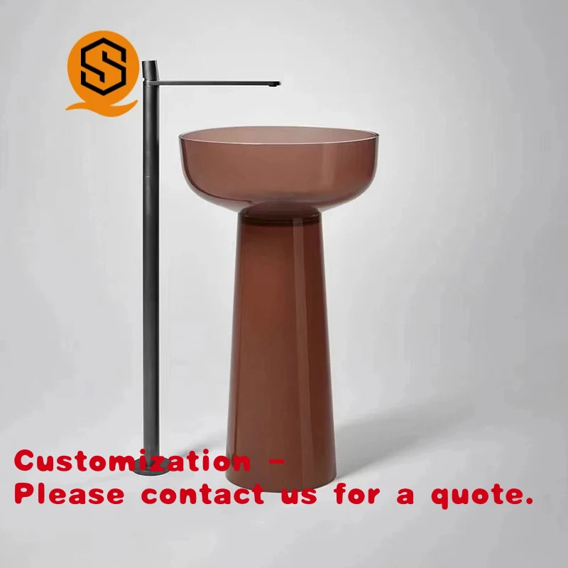 

Customize.New Design Material Resin Transparent Bathroom Sinks Wash Basin