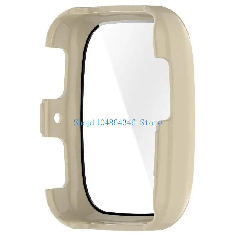 Watch Case Screen Protector Film for Active 2 Square Watch Cover with Film Smartwatch Accessory Housing Shockproof Shell