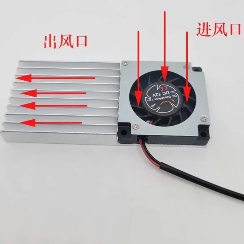 12V cooling fan PWM speed regulation 4-wire 2-wire fan aluminum alloy side hair turbine blower silent heat sink