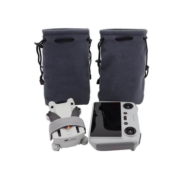 Mini Drones Storage Bag Dron Body Remote Control Thickened Flannel Pouch Hand Bag for DJI Mini 3/ Mini 3 Pro/4 Pro Accessories