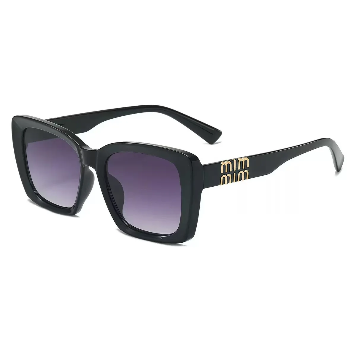 Fashionable Thick Large Square Frame Glasses Simple Style with Decorative Temple Arms for Daily Wear And Street Photography