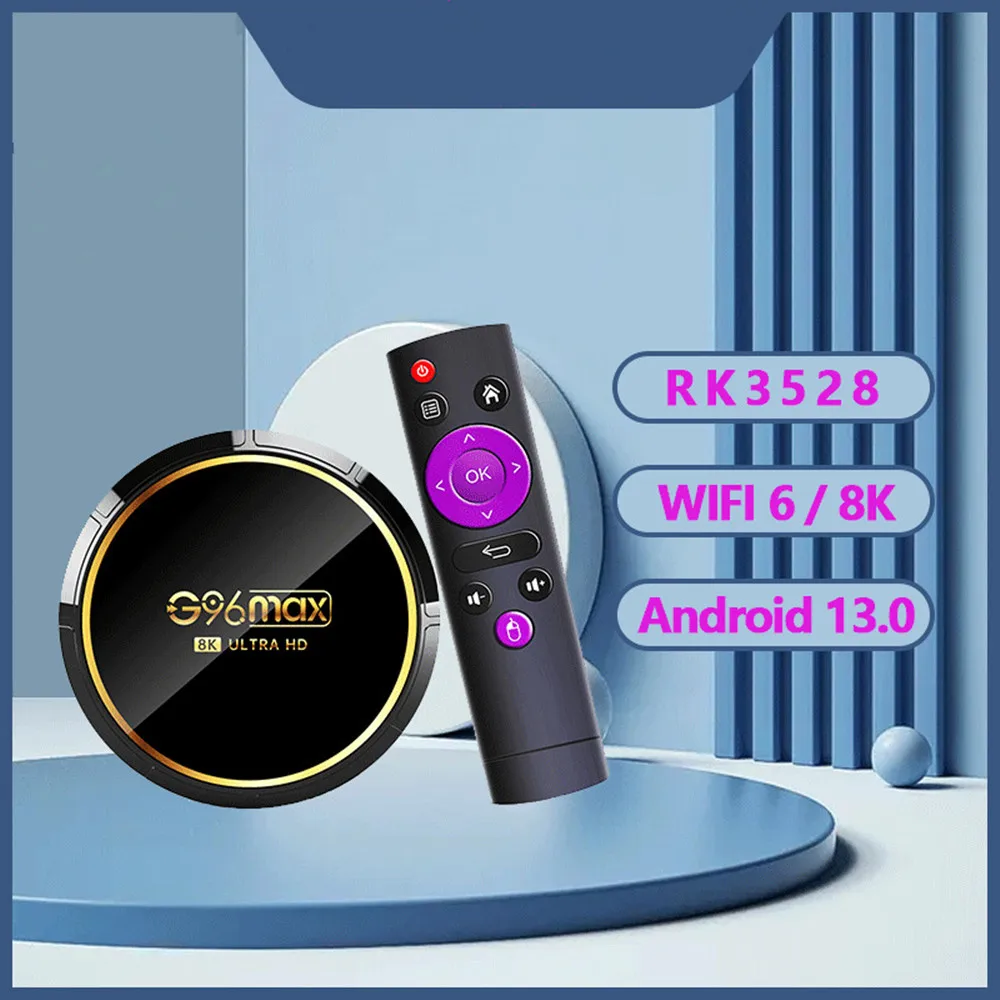 G96max Q8 TV BOX Android 13 RK3528 Ram 4GB ROM 64GB 2.4G 5G Wifi6 BT5.0 Media Player Set top BOX