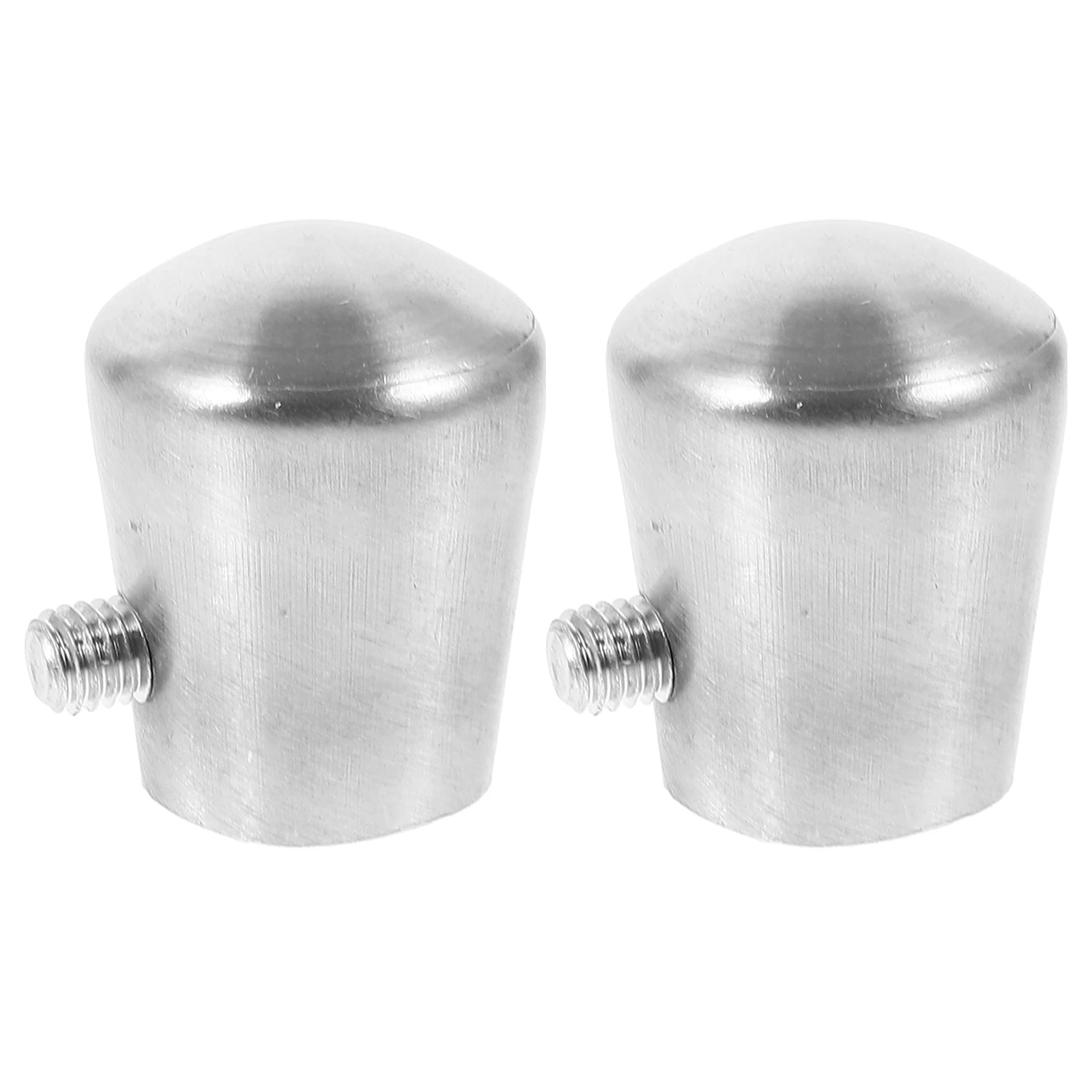 2pcs Handrail Extension Connector Stainless Steel Anti-Rust Metal Hole Plugs Decorative Trim Staircase Fencing Tubing Protector