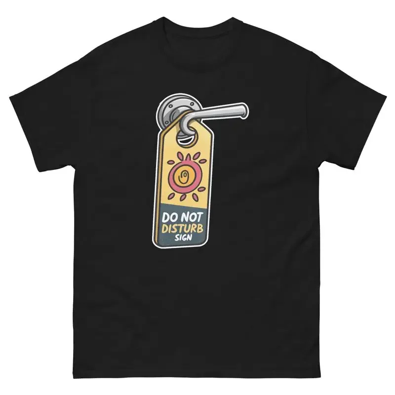 Do Not Disturb Sign Hotel Item Travel Motel T Shirt
