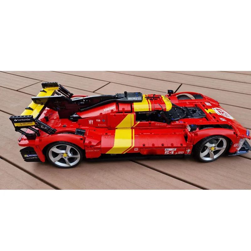 

MOC-152808 Новый суперкар 1:8, 499P, гоночные блоки, модель 3877, деталиMOC, креативные строительные блоки для мальчиков и детей на день рождения, игрушки, подарки