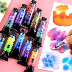 15ml Super Vision Layered Color Solid Watercolor Paint Art Tools Students Watercolor Illustration Visual Special Color Pigment