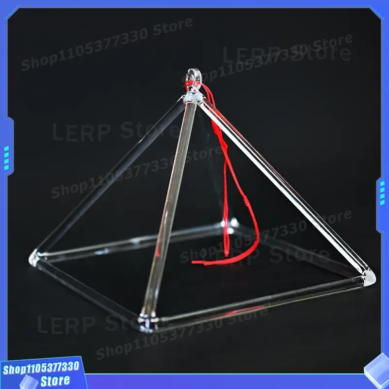 Natural Crystal Pyramid Singing Bowl for Sound Healing Therapy Meditation Yoga Music Percussion Instrument with Tripod Stand