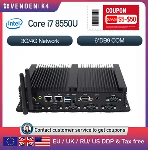 8th Gen Intel Core i7-8550U I5-8250U Mini PC HDMI VGA RS232 COM COMPUTADORA ITX MUTE ITX RUGGED ITX 4G 10 mejores ventas I7 8550U Procesador - №5