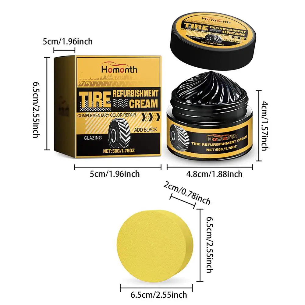 Tire Shine Coating Tyre Gloss Hydrophobic Sealant Wax Agent Long Lasting Maintenance Tire Cleaner Refurbishing Agent