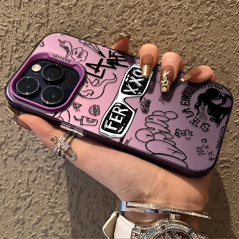 Feid Nitro Jam Ferxxo Hot PC Case for iPhone 16E 11 12 16 15 14 13 Pro Max XS X XR Plus 8 7 SE 2020 Shockproof Matte Back Cover view 5