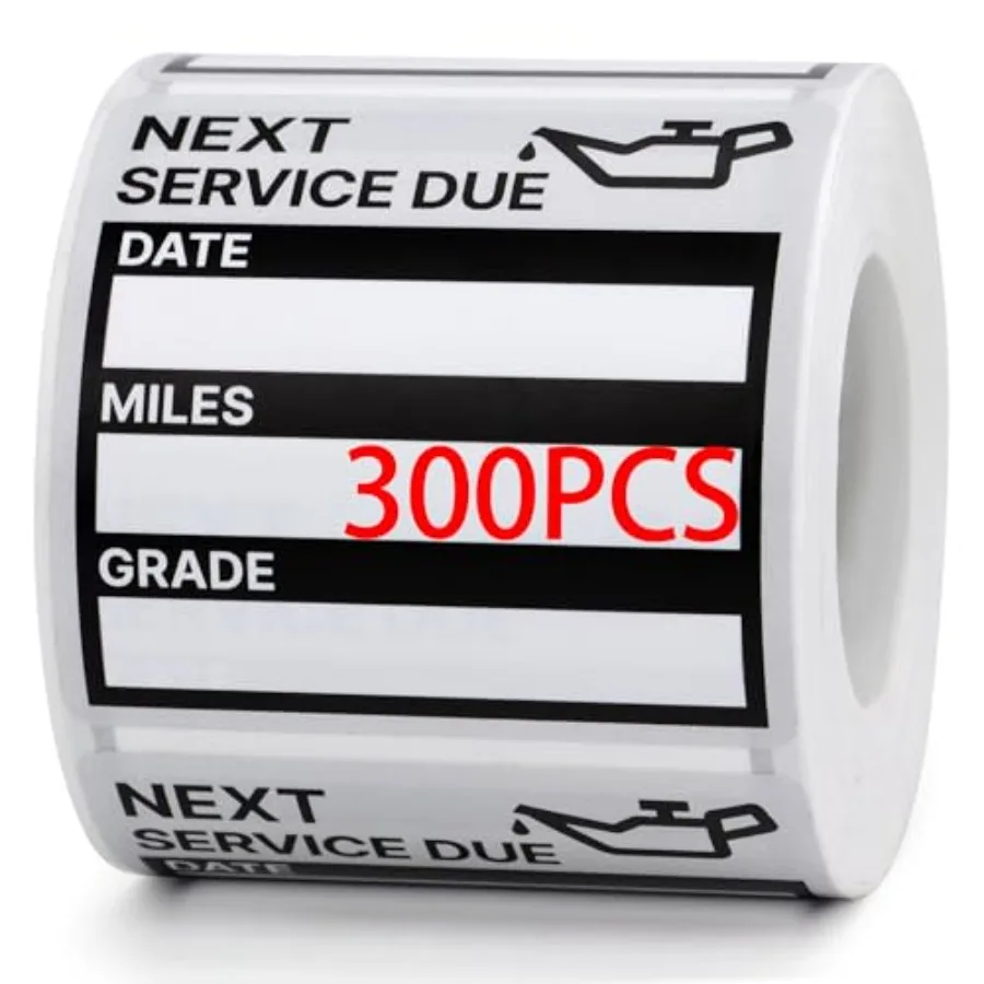 Limited-time special offer for Oil Change Stickers Vinyl 300 Pcs 2