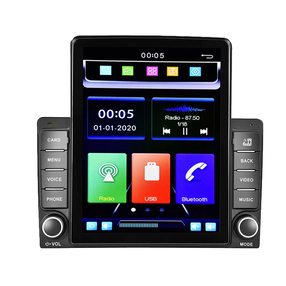 

2 Din 9.5Inch Contact Screen MP5 Player Car Stereo Radio for Apple/Android CarPlay Bluetooth Mirror Link Navi+HD