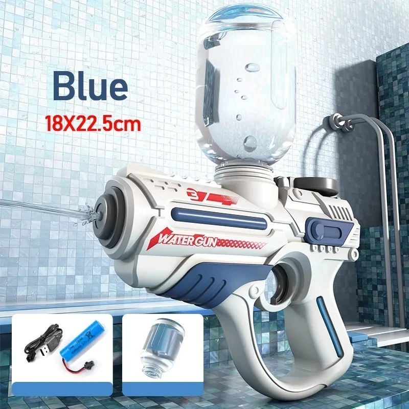 Elektrisch waterpistool voor volwassenen M416, krachtige spray, automatische waternevel, buitenspeelgoed voor kinderen op het strand in de zomer, kindercadeau