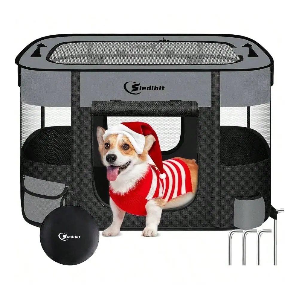 

Dog Supplie Dog Pen Dog Playpen Playpen, Pet Puppy Portable Playpens Outdoor Travel Crate, Indoor After Surgery Use, Foldable Do