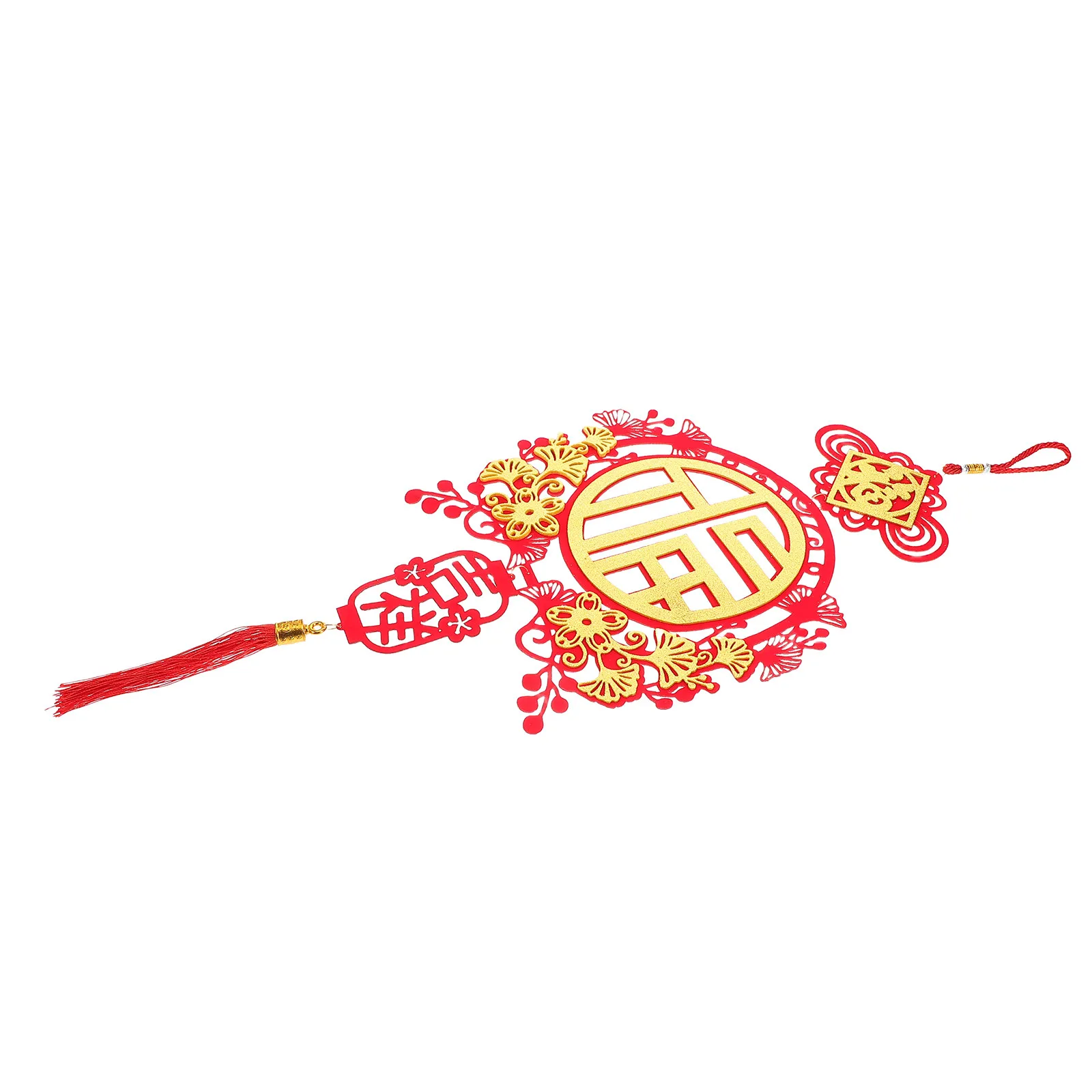 Lunar New Year Red Fu Character Chinese Knot Pendant Spring Festival Hanging Ornament Wall Decor Rv Interior Traditional Lucky